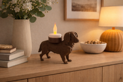 Friese Stabij waxinelichthouder als unieke honden decoratie met kaarslicht